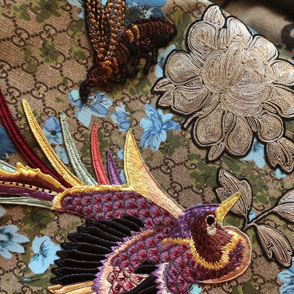 🐝SOLD🐝 RARE Gucci Bird&BeeBlooms SupremeBackpack - Picture 3 of 8